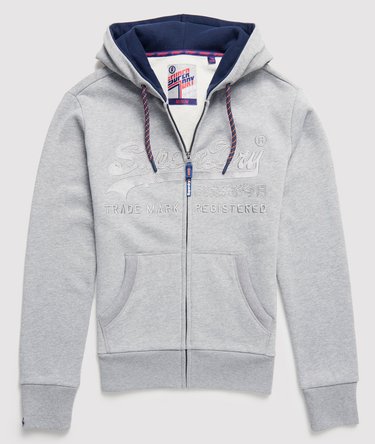 Downhill Racer Applique Zip Hoodie Image 2