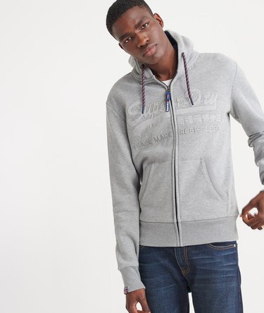 Downhill Racer Applique Zip Hoodie Image 1