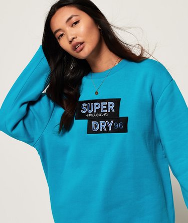 Sweatshirt im 90er-Jahre-Stil mit Rundhalsausschnitt und Applikation Image 5
