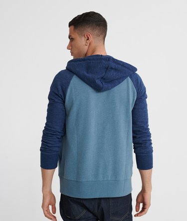 Sudadera ligera de manga ragl&aacute;n con capucha y cremallera No 7 Surf Image 3