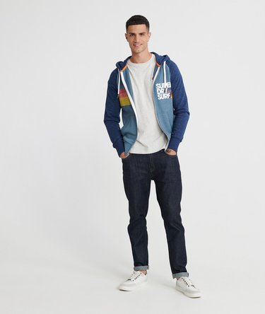 Sudadera ligera de manga ragl&aacute;n con capucha y cremallera No 7 Surf Image 2