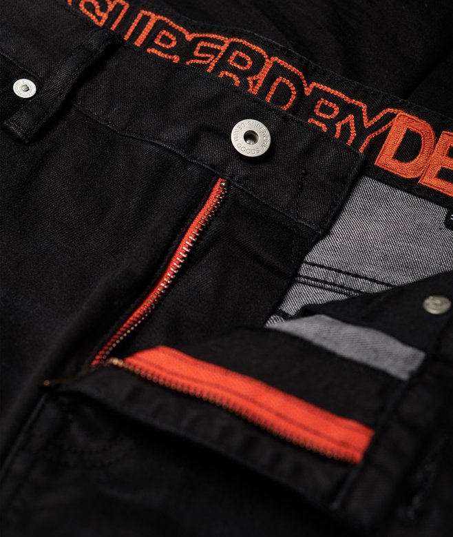 mens Travis Skinny Jeans in Berkeley Black Superdry UK