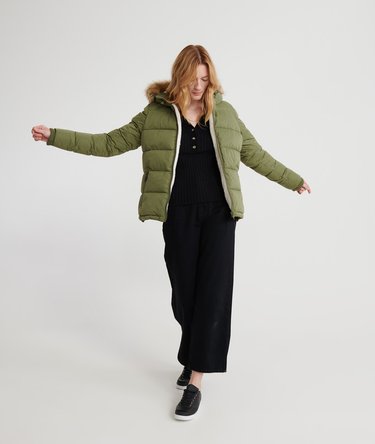Kerama Faux Fur Microfibre Jacket Image 3