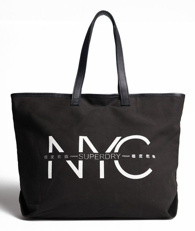 womens Portland Shopper Bag in Black Superdry UK