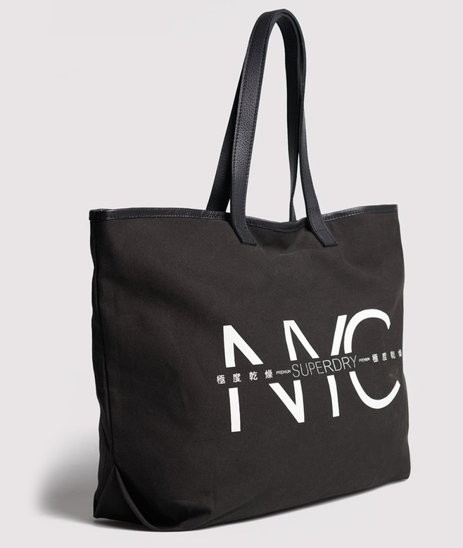 womens Portland Shopper Bag in Black Superdry UK