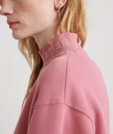Scandi High Neck Sweatshirt Dress Image 5