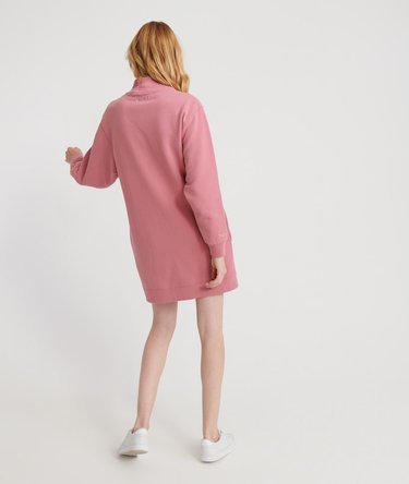 Scandi High Neck Sweatshirt Dress Image 3
