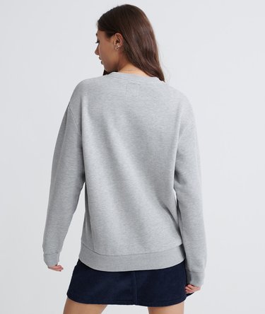 Brand Ripped Crew Sweatshirt Image 3