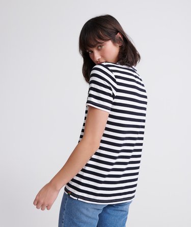 Taylor Textured Stripe T-shirt Image 3