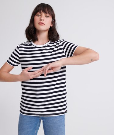 Taylor Textured Stripe T-shirt Image 1