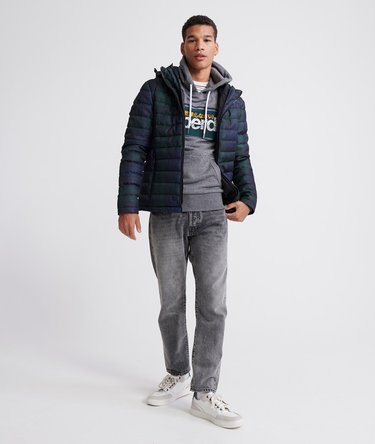 Core Logo Stripe Loopback Hoodie Image 2