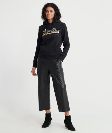 Vintage Logo Hoodie mit Pailletten und Farbverlauf Image 2