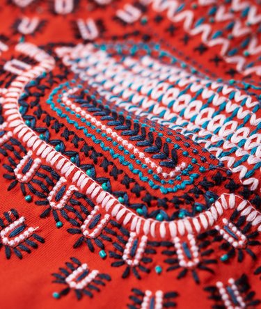 Leah Embroidered Skater Dress Image 6