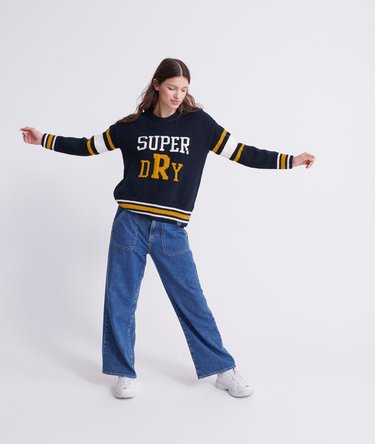 Intarsia Slouch Knit Jumper Image 2
