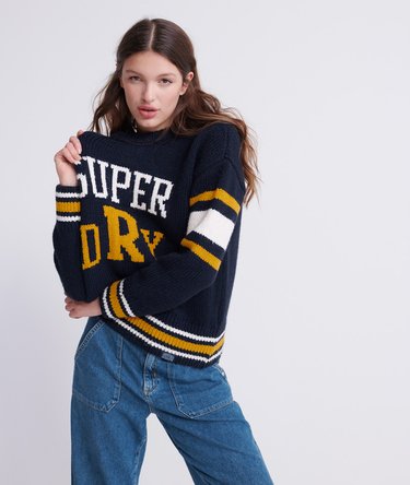 Intarsia Slouch Knit Jumper Image 1