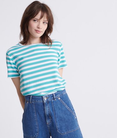 Gestreept Taylor Textured T-shirt Image 1