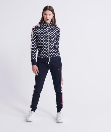 Modern Coral Label Monogram Funnel Track Top Image 3