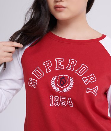 College Raglan Graphic Top Image 5