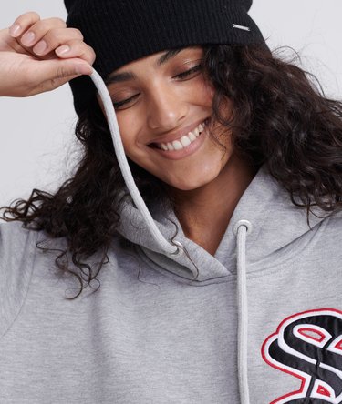 Urban Varsity Oversize Hoodie Image 4