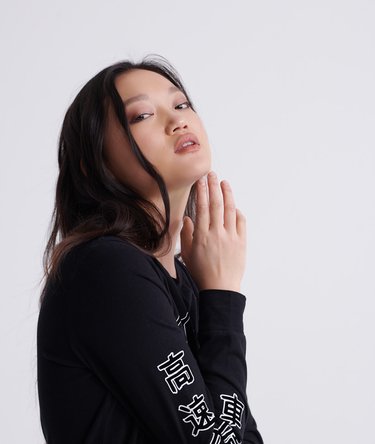 Urban Varsity Skater Long Sleeve Top Image 4