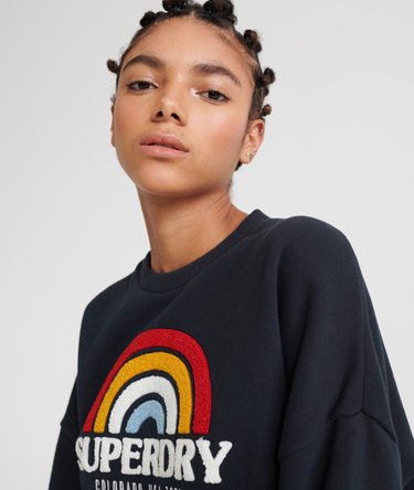 Raven Sweatshirt mit Einsätzen und Rundhalsausschnitt Image 5