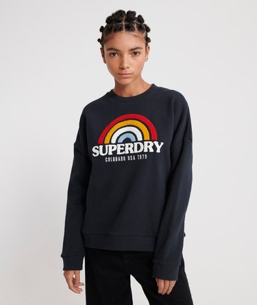 Raven Sweatshirt mit Einsätzen und Rundhalsausschnitt Image 1