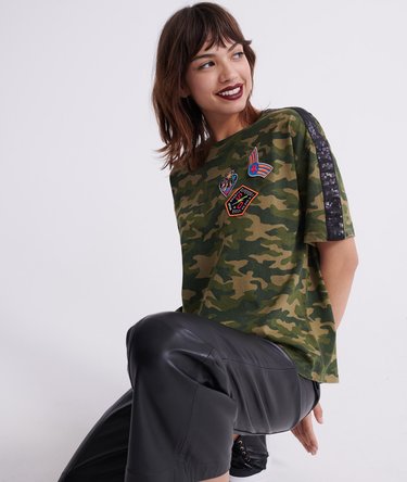 T-shirt coupe droite fluo Patch Box Image 3