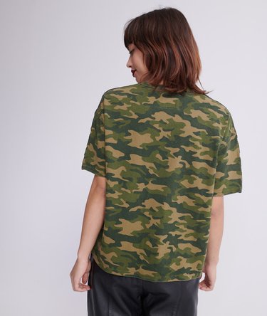 T-shirt coupe droite fluo Patch Box Image 4