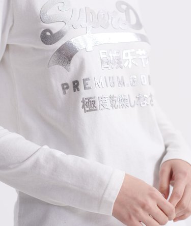 Premium Goods Metallic top met lange mouwen Image 4