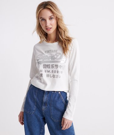 Premium Goods Metallic top met lange mouwen Image 1