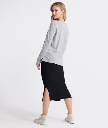 Premium Goods Metallic top met lange mouwen Image 3