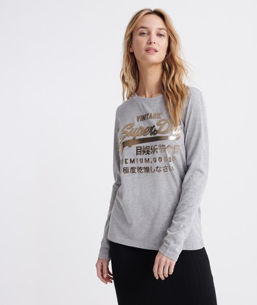 Premium Goods Metallic top met lange mouwen Image 1