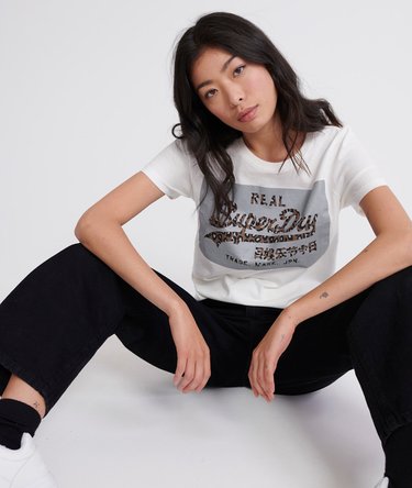 Vintage Logo Reflective Box T-Shirt Image 1