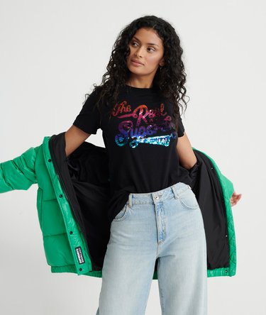 The Real Ombre Sequin T-Shirt Image 4