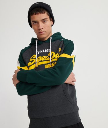 Sweat à capuche avec blocs de couleur Vintage Sweat Shirt Store Image 5