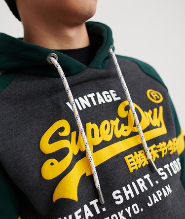 Sweat à capuche avec blocs de couleur Vintage Sweat Shirt Store Image 6