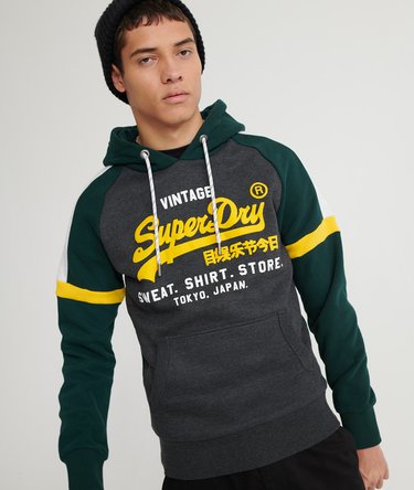Sweat à capuche avec blocs de couleur Vintage Sweat Shirt Store Image 1