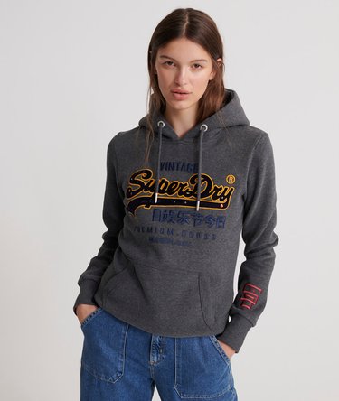 Premium Goods Preppy hoodie met appliqué Image 1