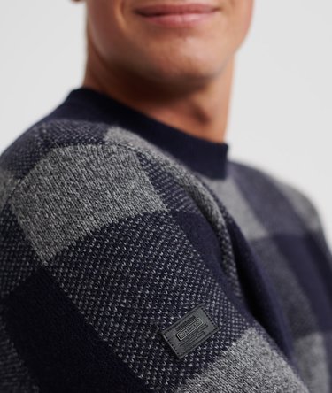 Academy Check Crew Jumper Image 5