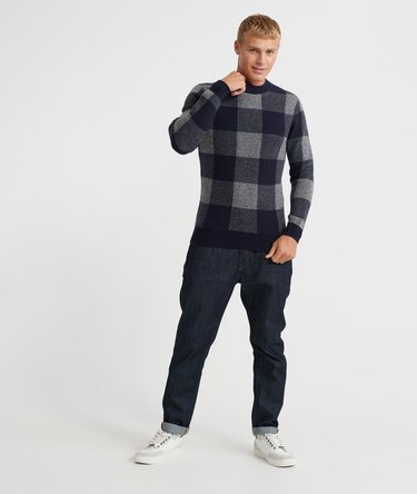 Academy Check Crew Jumper Image 2