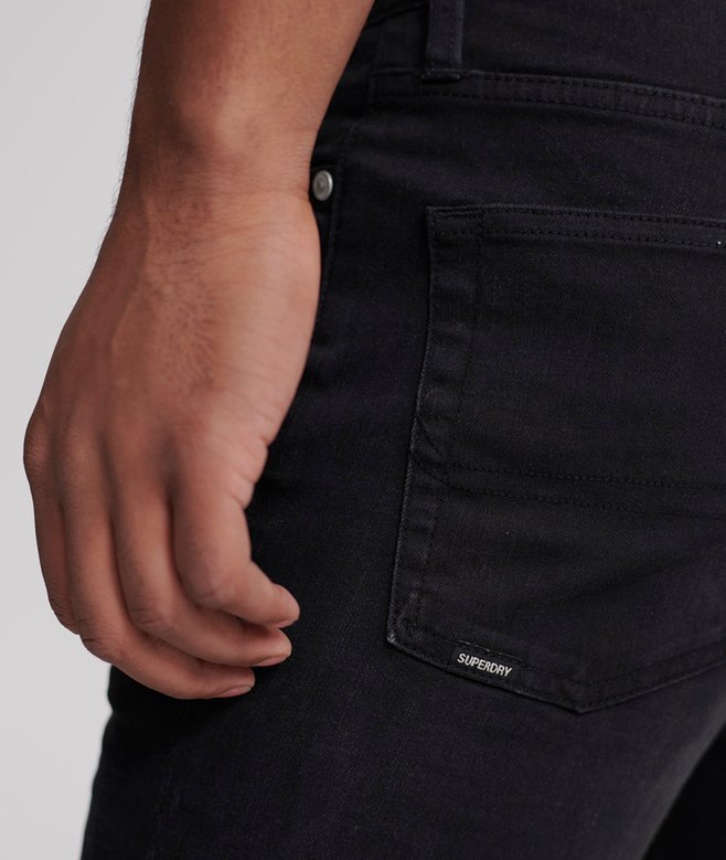 mens 02 Travis Skinny Jeans in Berkeley Black Superdry US - Main Image