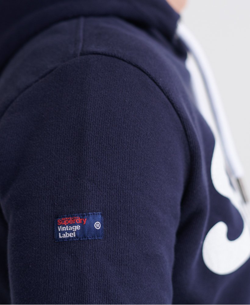 mens Super Wrap Hoodie in Eclipse Navy | Superdry US