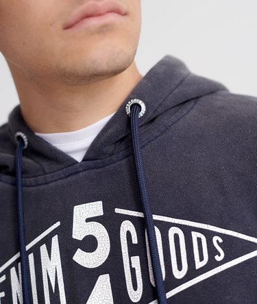 Copper Label hoodie van loopbackstof Image 5
