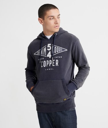 Copper Label hoodie van loopbackstof Image 1