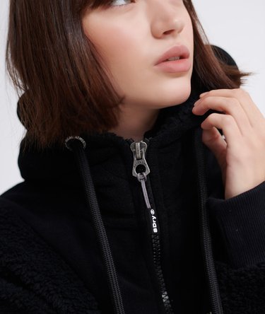 Sweat à capuche zippé Hybrid Borg Image 6