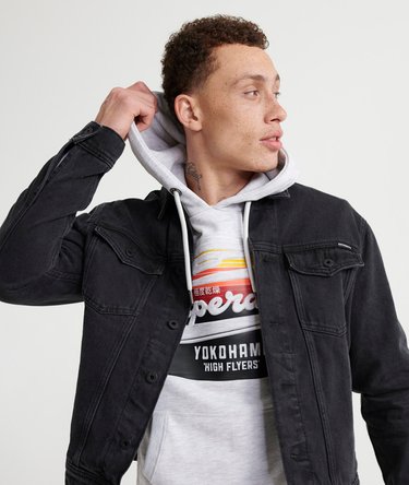 Klassieke Lite-hoodie met reli&euml;fprint Image 4