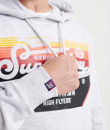 Klassieke Lite-hoodie met reli&euml;fprint Image 5