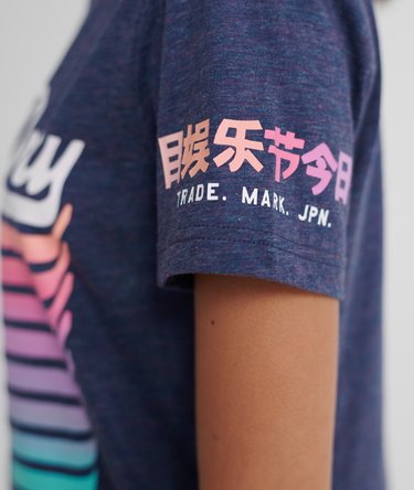 Vintage Logo Repeat Rainbow T-Shirt Image 4