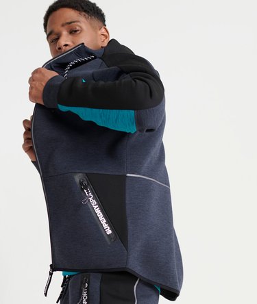 Gym Tech Colour Block Zip Hoodie Image 1