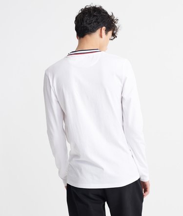 Organic Cotton Athletic Ringer Long Sleeve Top Image 3